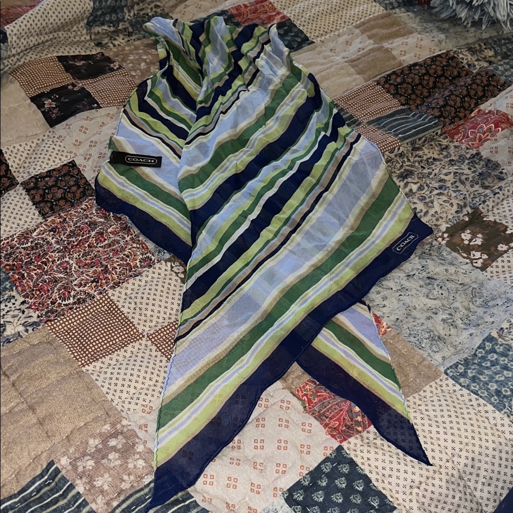 Vintage Coach Silk scarf oblong